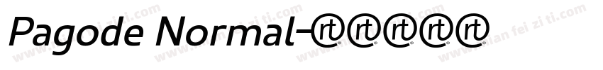Pagode Normal字体转换